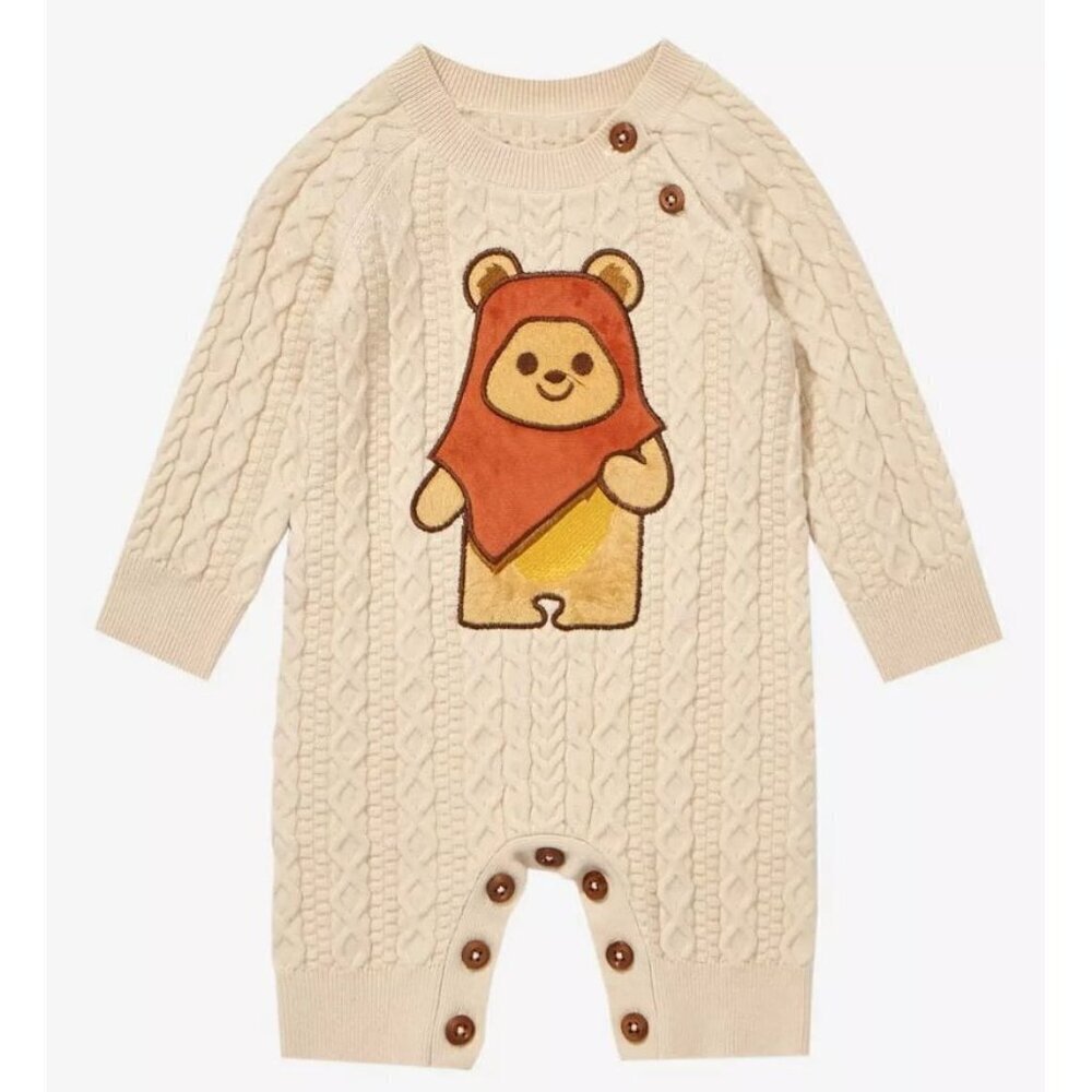Our Universe Star Wars Ewok Knit Infant One-Piece BoxLunch Exclusive Size 12 Mon